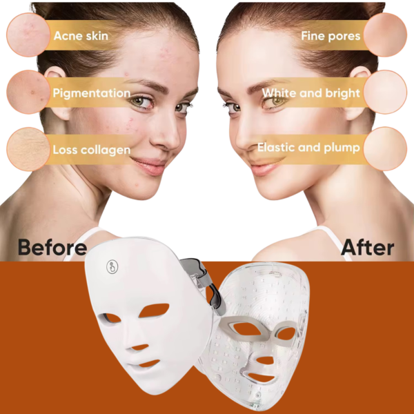 Masque LED Thérapie Lumière•Anti-âge