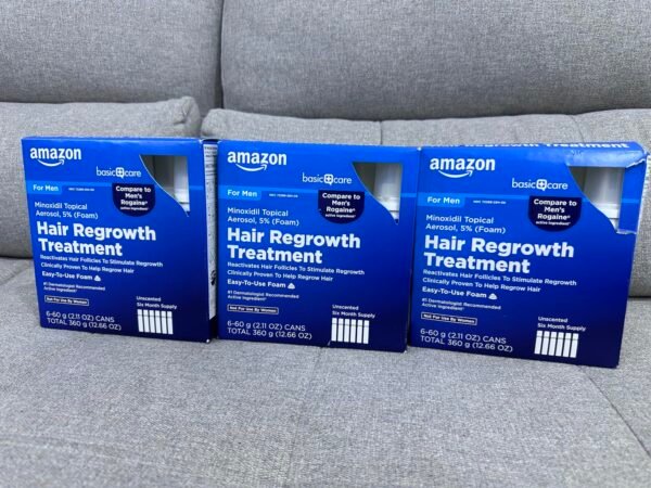 Minoxidil 5 % Mousse Amazon Basic Care